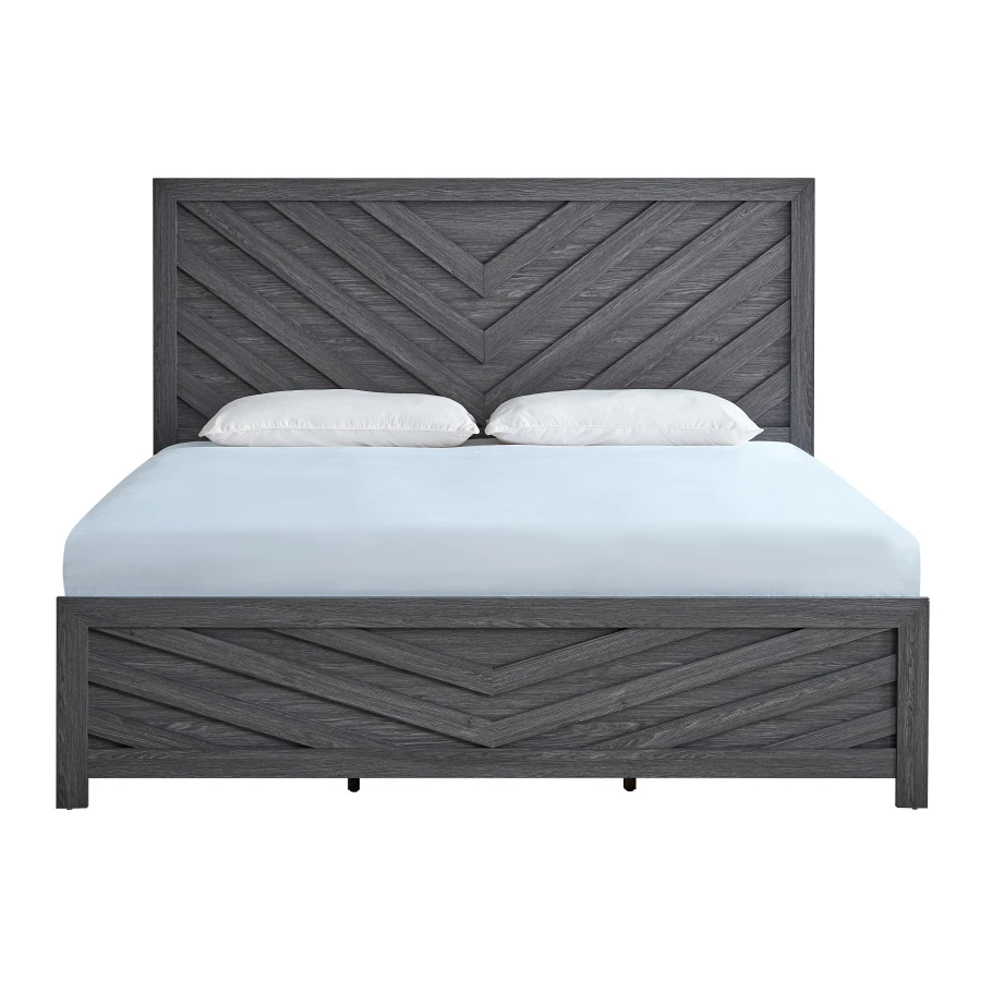 Rustica G005203A-FB Full Bed Mattress Not Included,Gray Space Saving