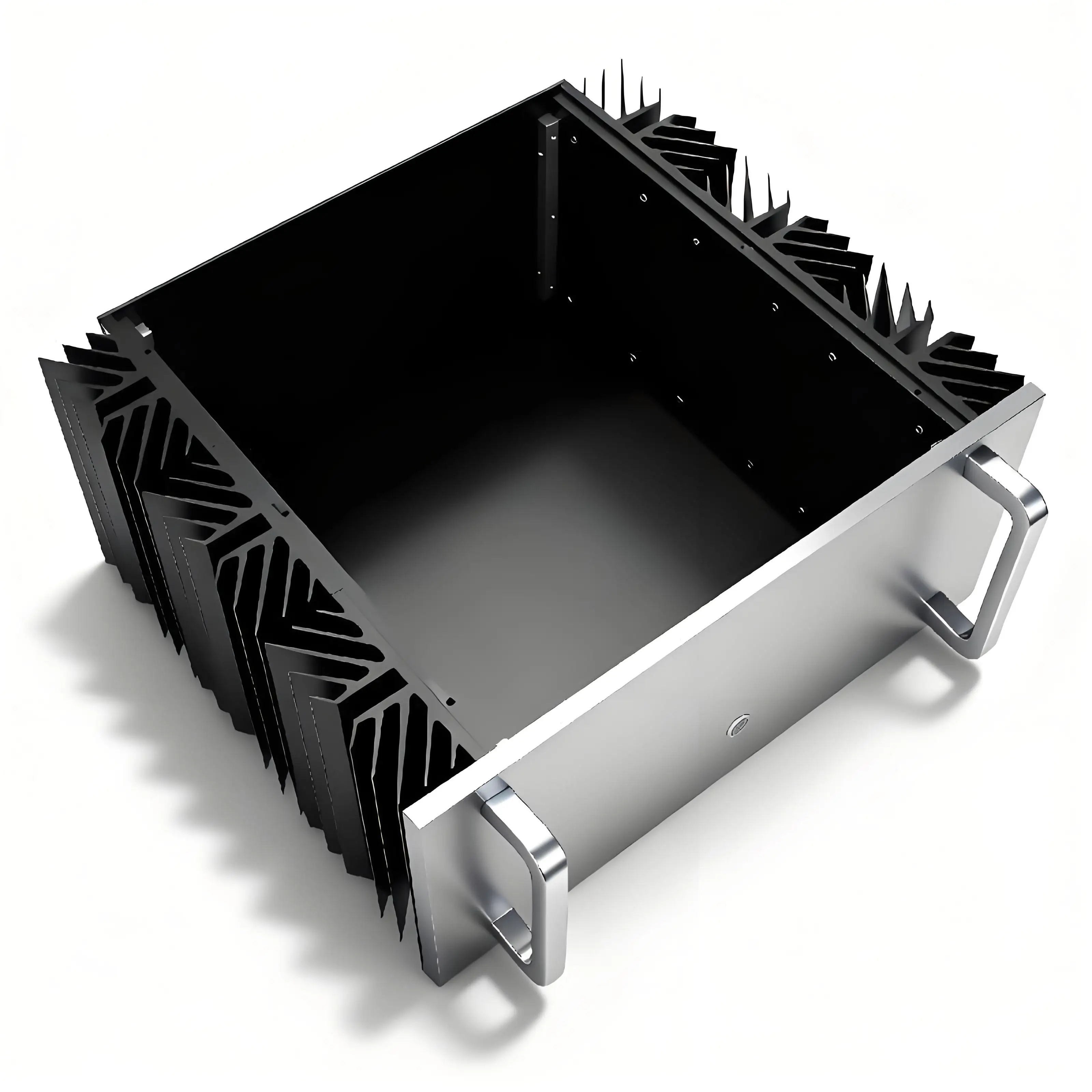 430*200*375mm Anodized Amplifier Case Dual Heat Sink Class Cnc Hifi Audio Equipment Aluminum Enclosure DIY Speaker Box 5000W Max