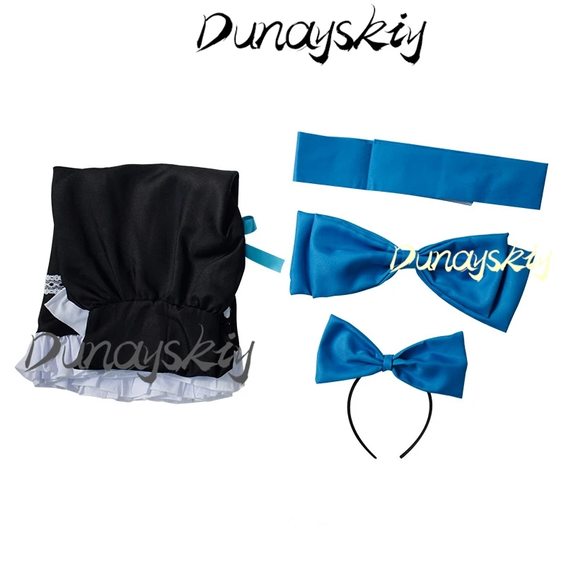 Vestido de empregada lolita peruca meia longa traje calcinha e meia com cinto de liga irmã mais velha anarquia meia cosplay terno personalizado