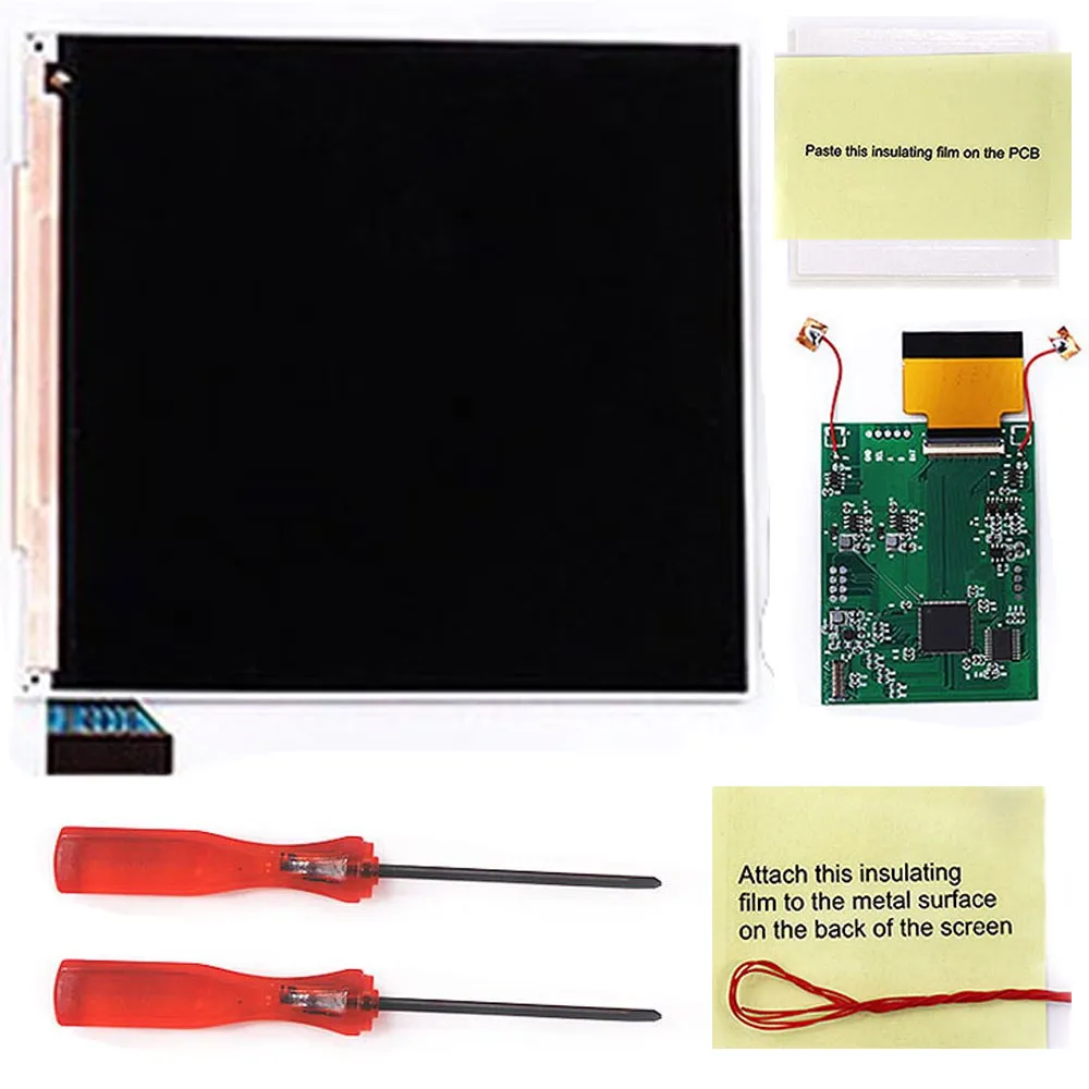 HISPEEDIDO For GBC 3.1' Q5 IPS Highlight Screen For GBC LCD Display IPS Screen Mod Kits Replacement Screen