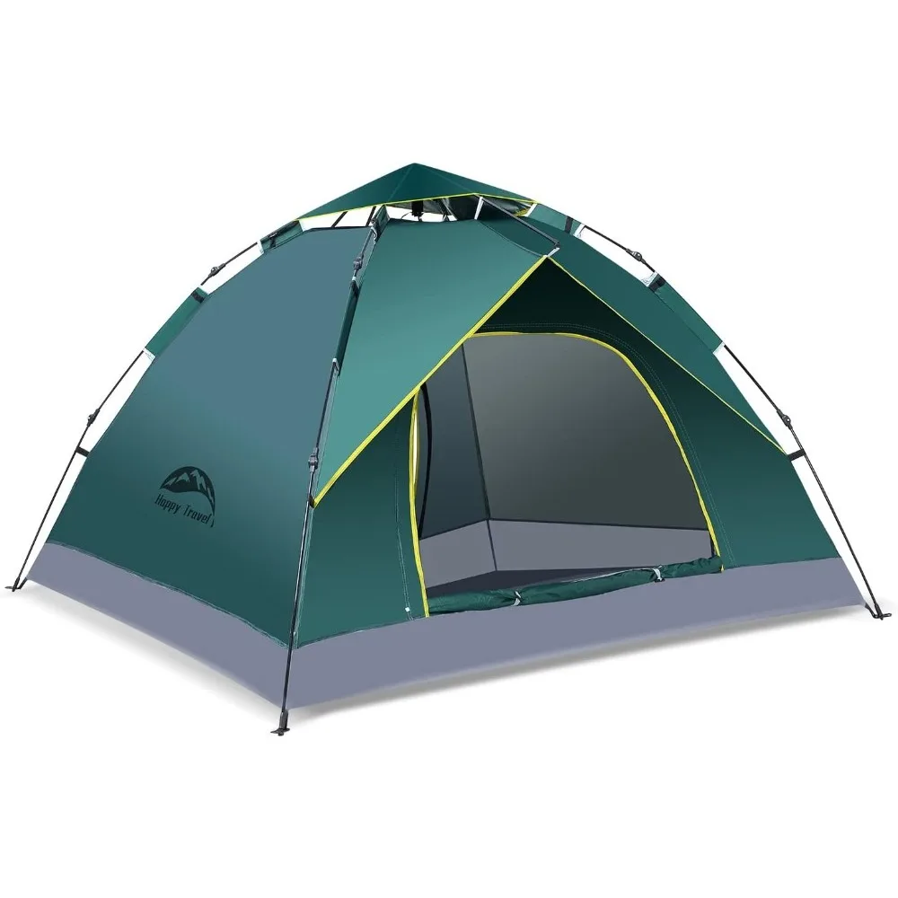 

1/2/3/4 Person Camping Tent, Instant Easy Pop Up Tents for Camping,Automatic Waterproof Family Camping Tent, Easy Set Up Tent