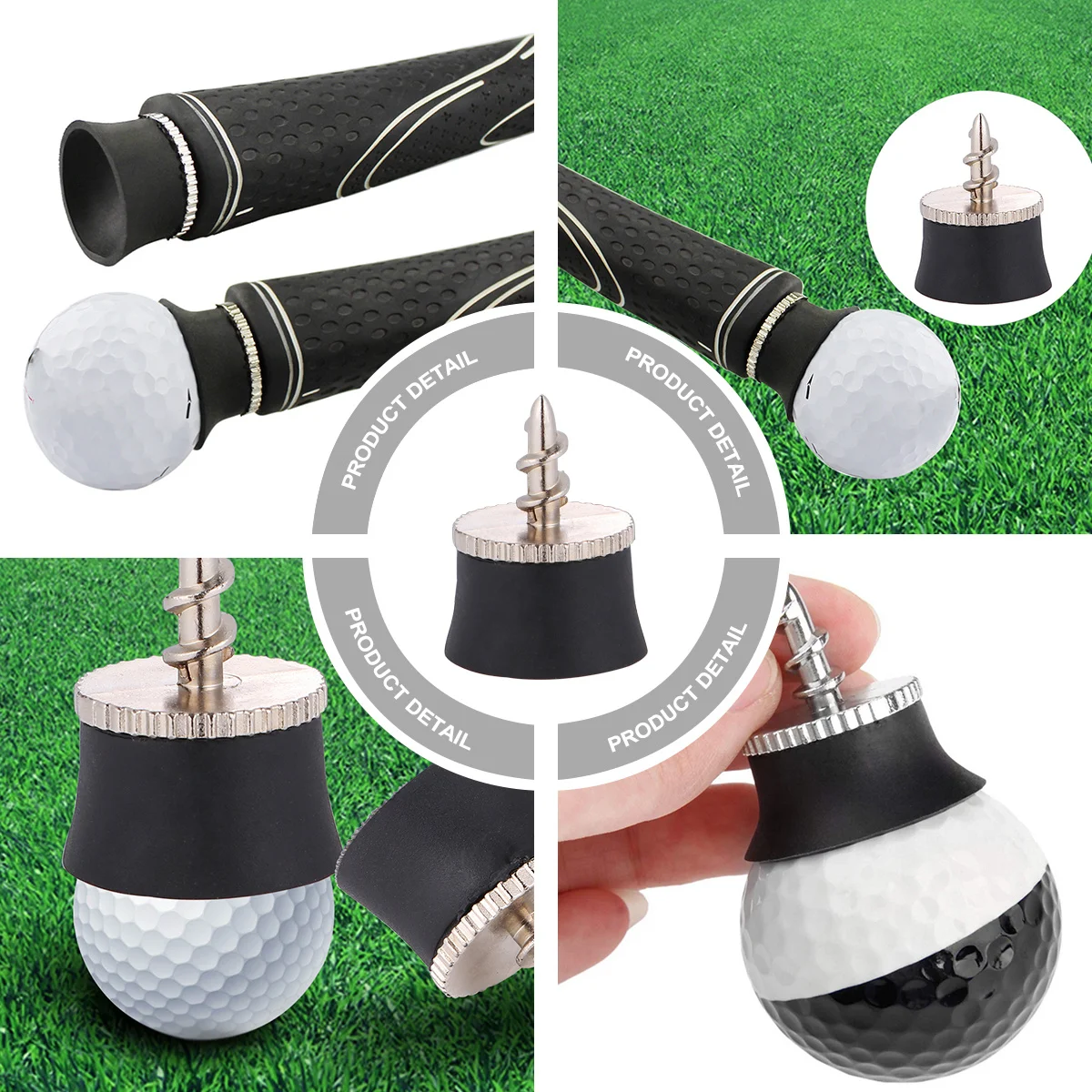 أداة التقاط الكرة سيليكون مضرب قبضة شفط كأس امتزاز قوي كرة جولف المسترد التدريب المعونة التبعي #2