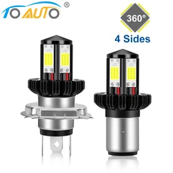 4000LM Motorcycle Headlight LED BA20D H6 H4 Bulbs Hi Lo beam Moto LED Motorbike Headlight Lamp 6000K White 12V