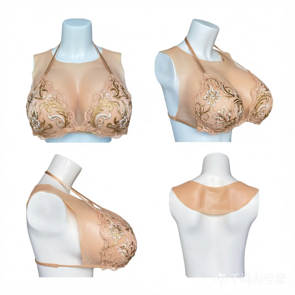 Silicone Breast Forms for Transgender Crossdresser Drag Queen Cosplay - Plump Soft Shake Tight Fit Huge Fake Boobs