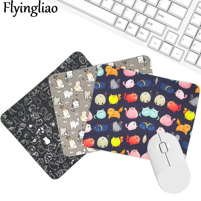 Cartoon Cats Mouse Pad Desk Pad Laptop Mouse Mat for Office Home PC Computer Keyboard Cute Mouse Pad Non-Slip Rubber Desk Mat