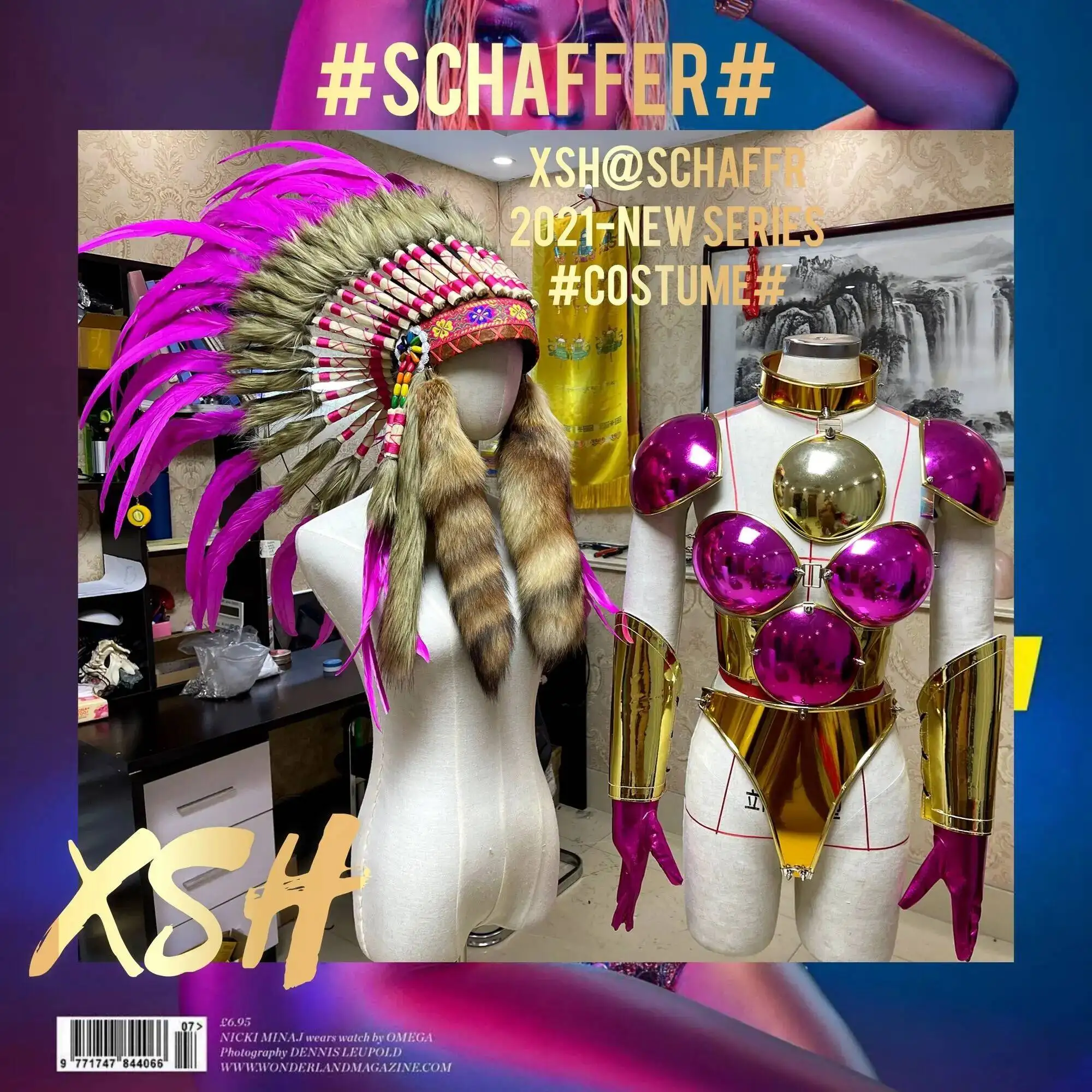 

Nightclub Heart XSH Set Wisdom Bar Gogo Women's Indian Technology DS Alternative Cyberpunk Performance Dress Halloween