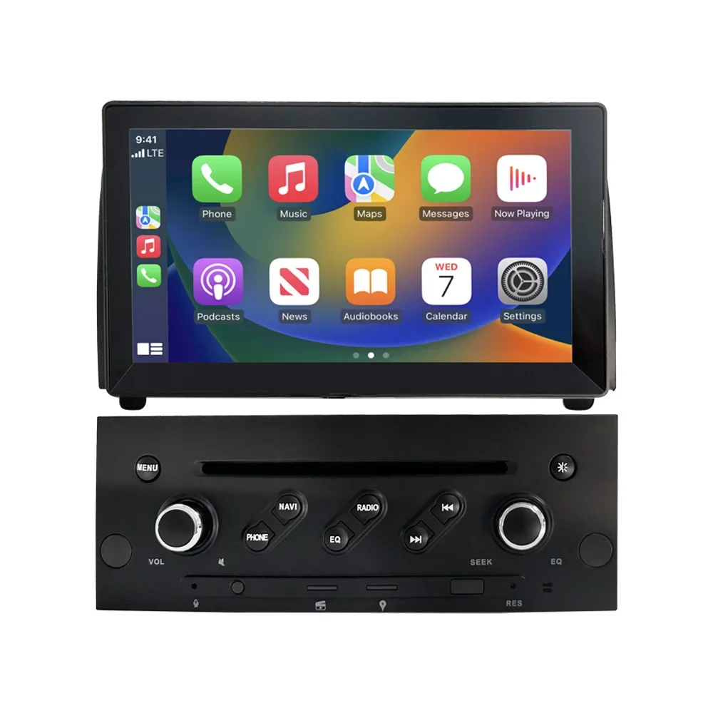 CHSTEK Android 13 Car Radio Stereo Carplay Navigation For Peugeot 407 2004-2010 Qualcomm Bluetooth WIFI 4G Multimedia Autoradio