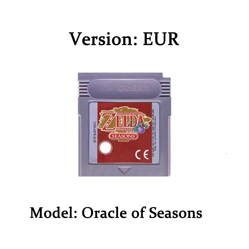 HOT Zelda GBC Spielkarte 16-Bit-Videospiel-Kassette Konsolenkarte für Gameboy Awakening Oracle of Seasons Klassische Spielversion