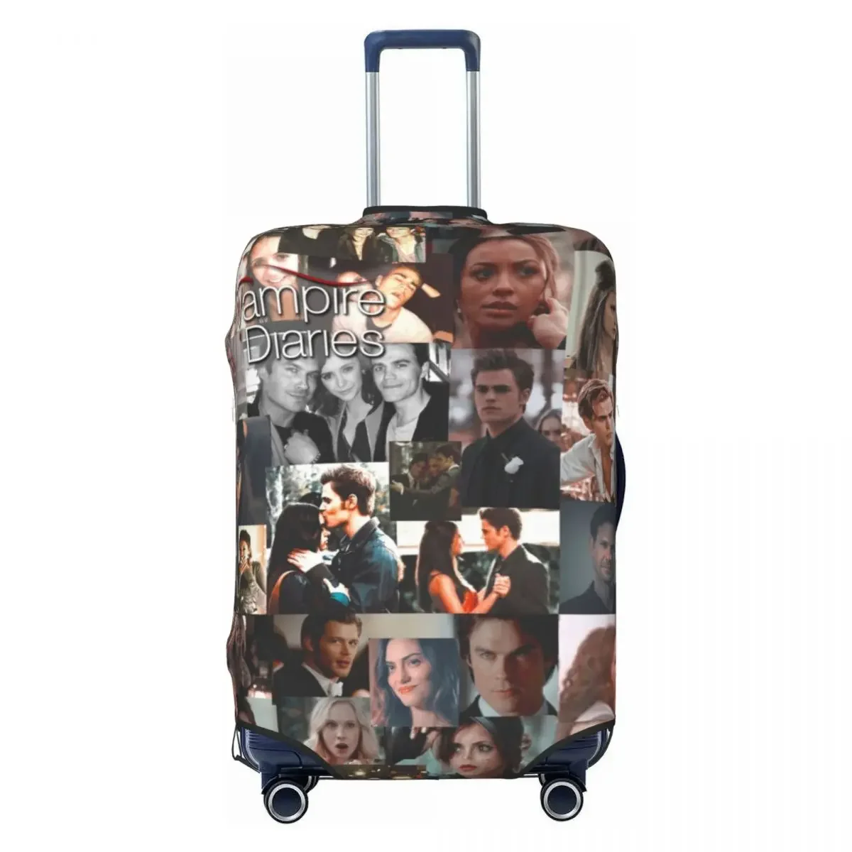 3D Photo Collage Print Suitcase Cover Vampire Diaries Vacation Travel Practical Luggage Case Protection Xmas Gift