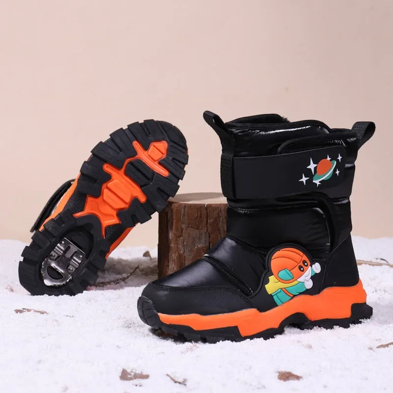 Children Winter High Top Boots New Arrival Kids Girls Snow Boots Climing Shoes Waterproof for 5 To 9Y Size 28-38# 2012