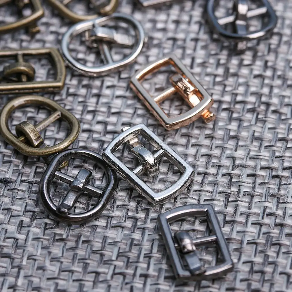 3/6pcs Newest 4.5/5.5MM Mini Ultra-small Tri-glide Belt Buckle Doll Bags Buckles Diy Doll Buttons Shoes Accessories