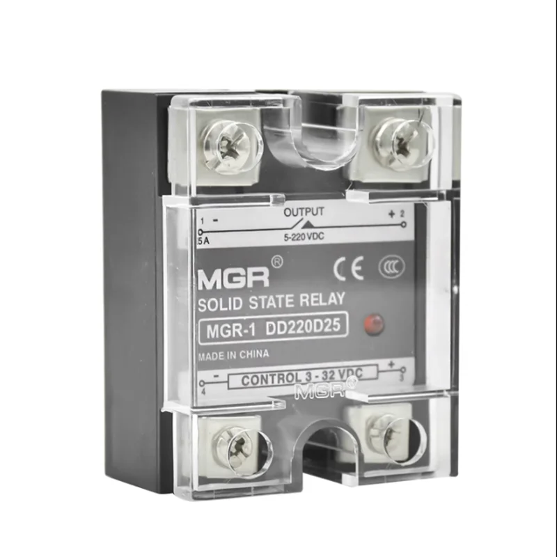 High Quality 10A/20A/25A/40A/60A/80A/100A Solid State Relay SSR DC-DC 25A 3V-32V DC 5V-220V DC