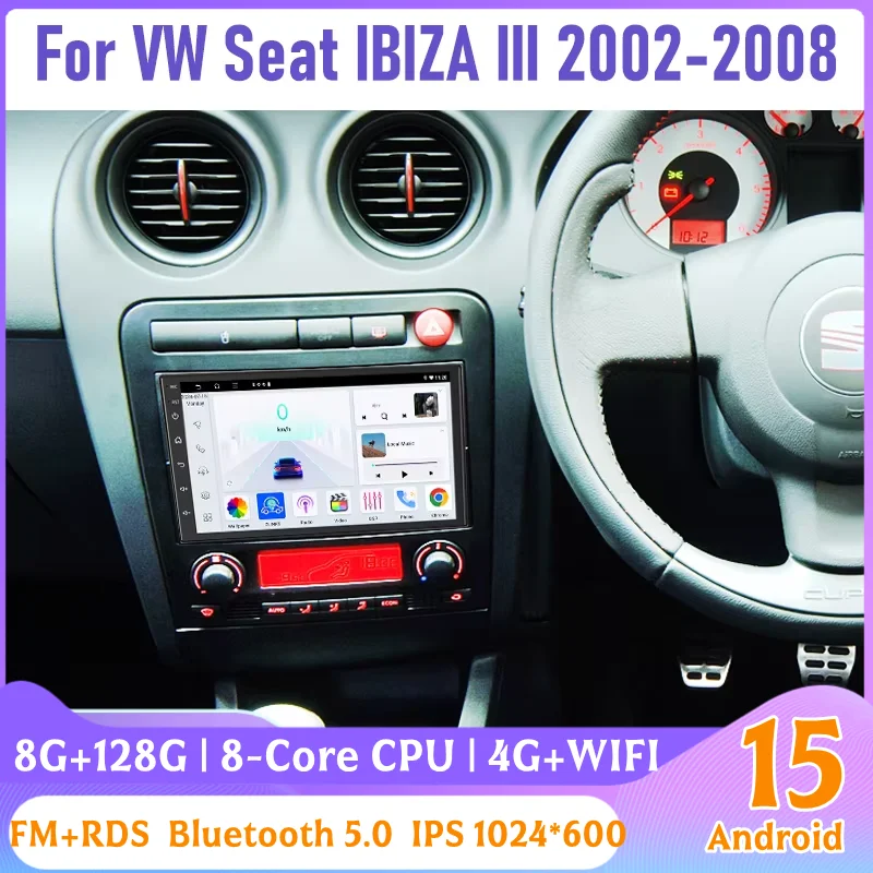Car Stereo Radio For VW Seat IBIZA III 2002-2008 Multimedia Player 7