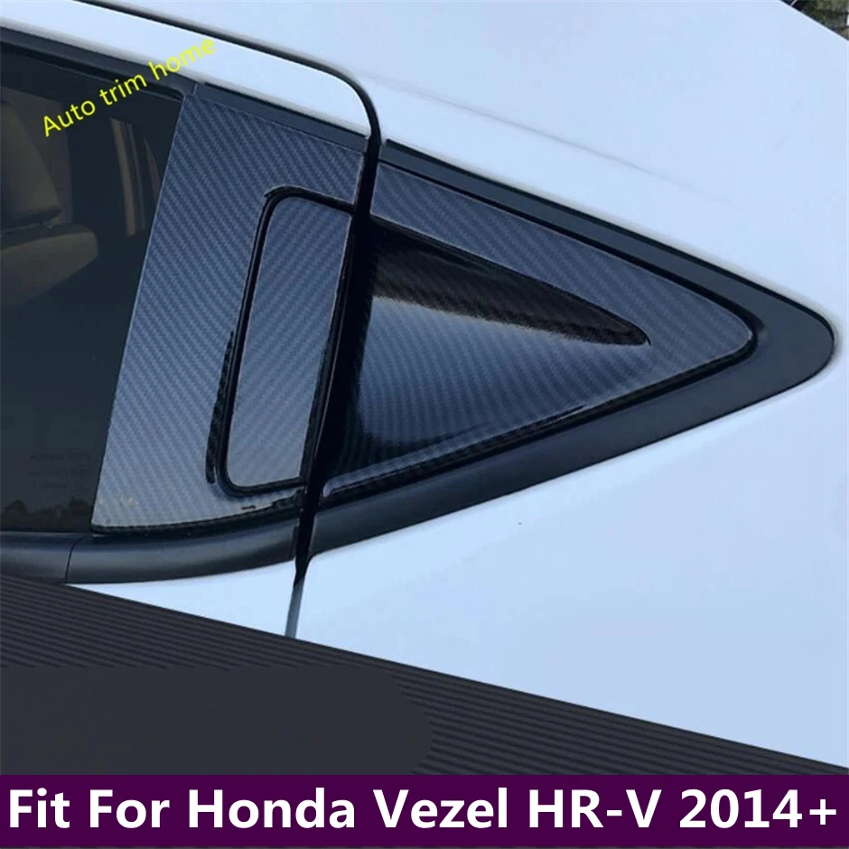 

Tail Door Handle Bowl Decoration Panel Cover Kit Trim Fit For Honda Vezel HR-V 2014 - 2019 Carbon Fiber Look Car Accessories