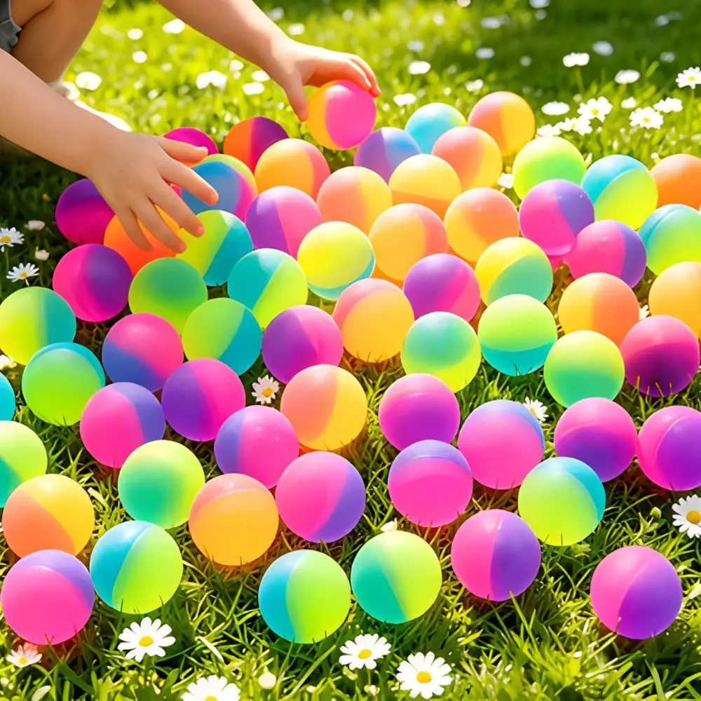 8/15/50/100pcs Multicolor Two Tone High Bounce Balls Mini Elastic Children Outdoor Indoor Play Toys YMY
