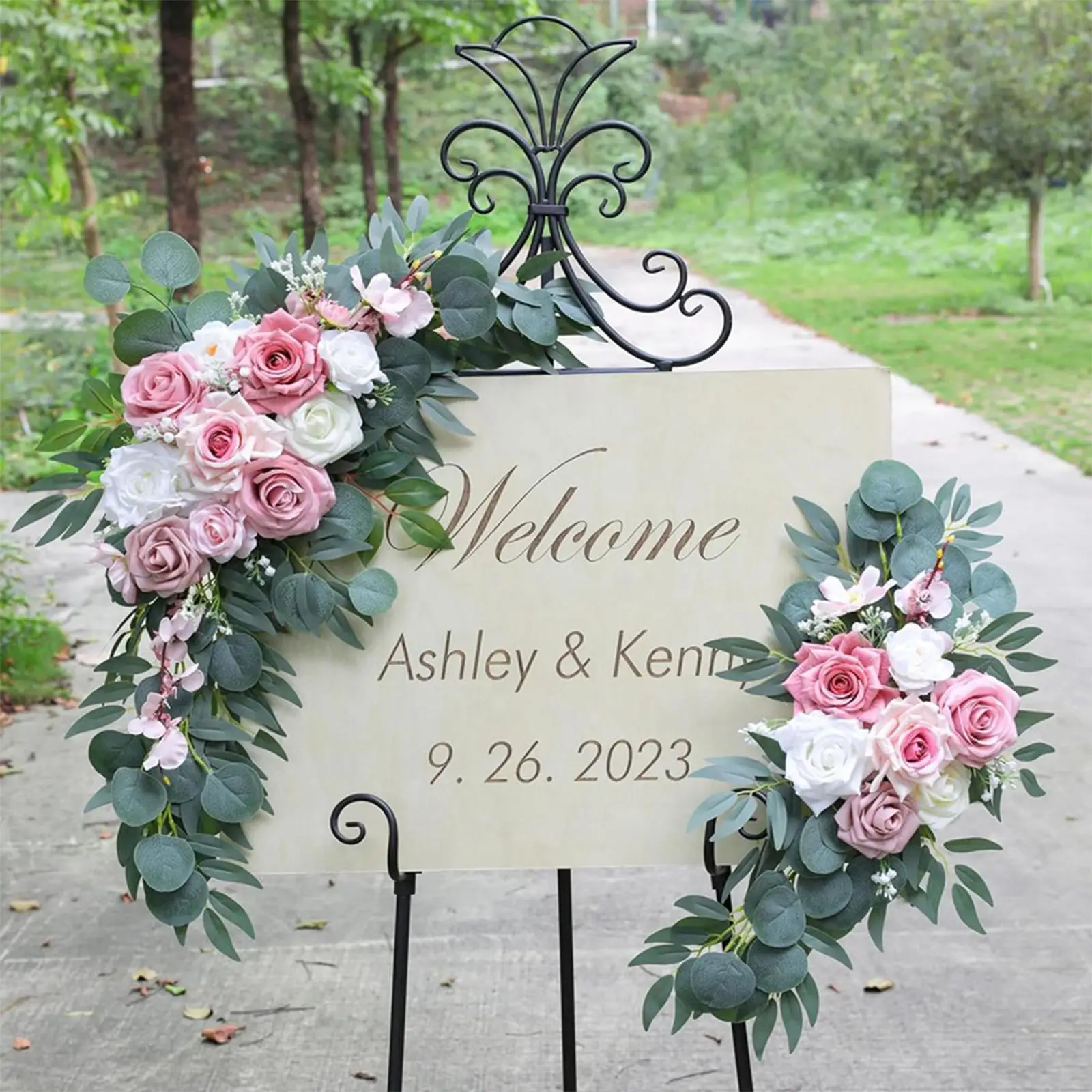 

2 штуки: Искусственные цветы для свадебной арки и декора прохода, в деревенском стиле, для юбилейных торжеств