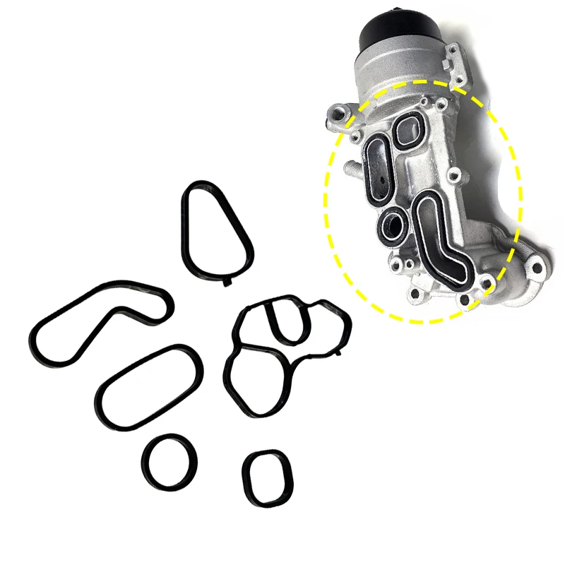 Oil Filter Housing & Oil Cooler Gasket Kit For Mini R55 R56 R57 R58 R59 R60 1.6T Cooper S & JCW Petrol 11428643747 & 11428643758