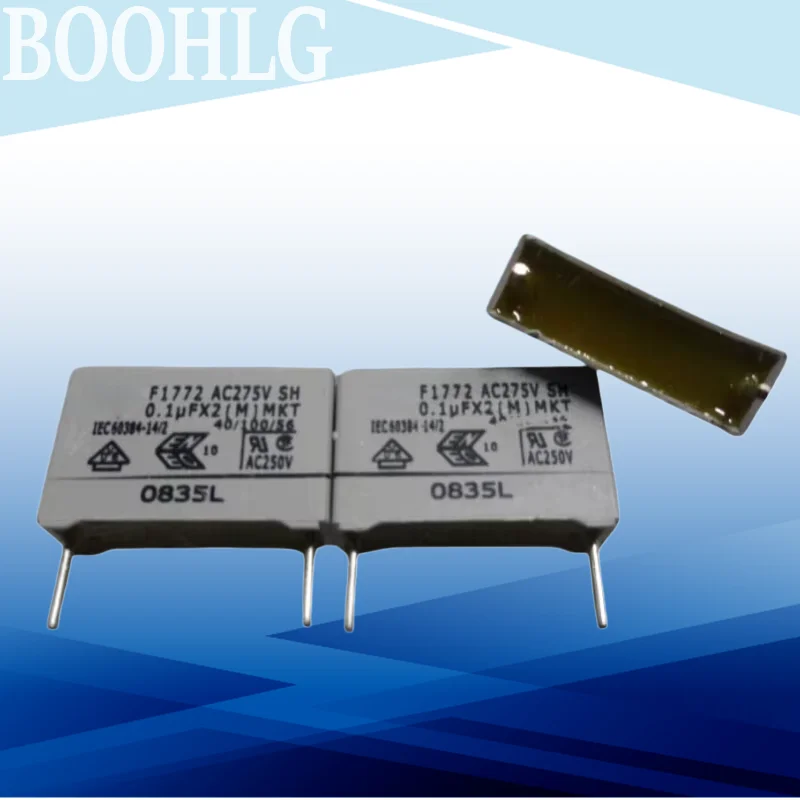 10PCS F1772 0.1uf 275vAC 100nf u1 104 Thick 5.8 film capacitor 15MM
