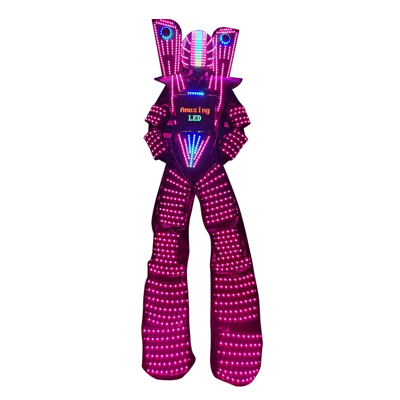 

Clothing with LED lights for adult parties, stilt walkers' amusement equipment