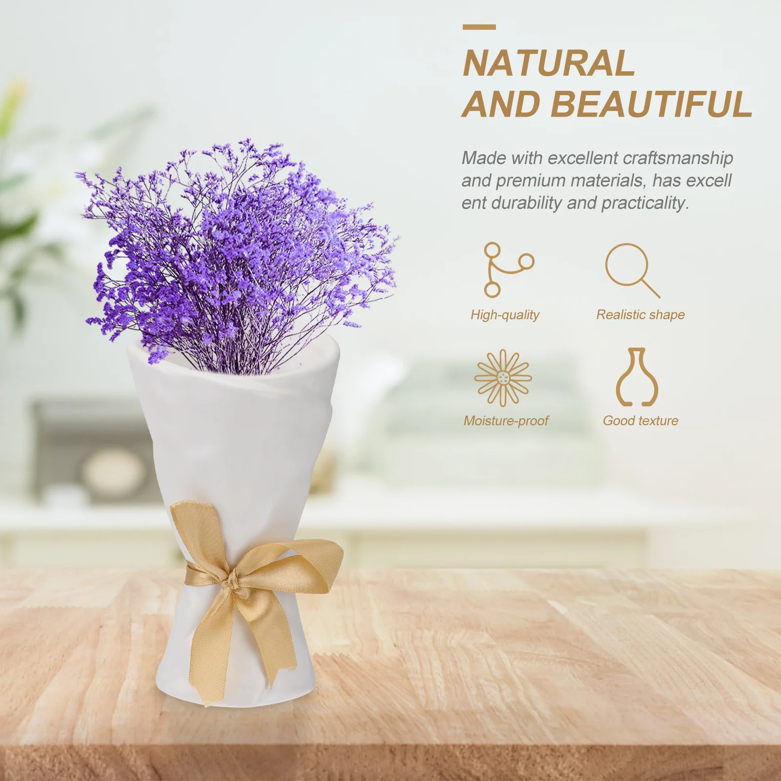 

Ceramic Desktop Vase Nordic Mini Dried Flower Bottle Desktop Office Home Art Vase Decoration Home Furnishing Plants Container