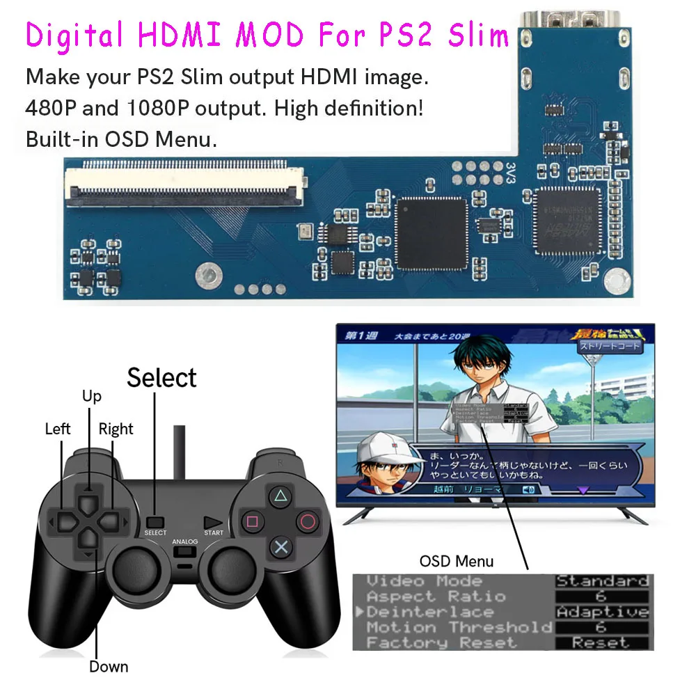 kit-de-modification-hdmi-numerique-pour-ps2-slim-carte-pcb-interne-hdmi-numerique-numerique-pour-console-ps2-slim