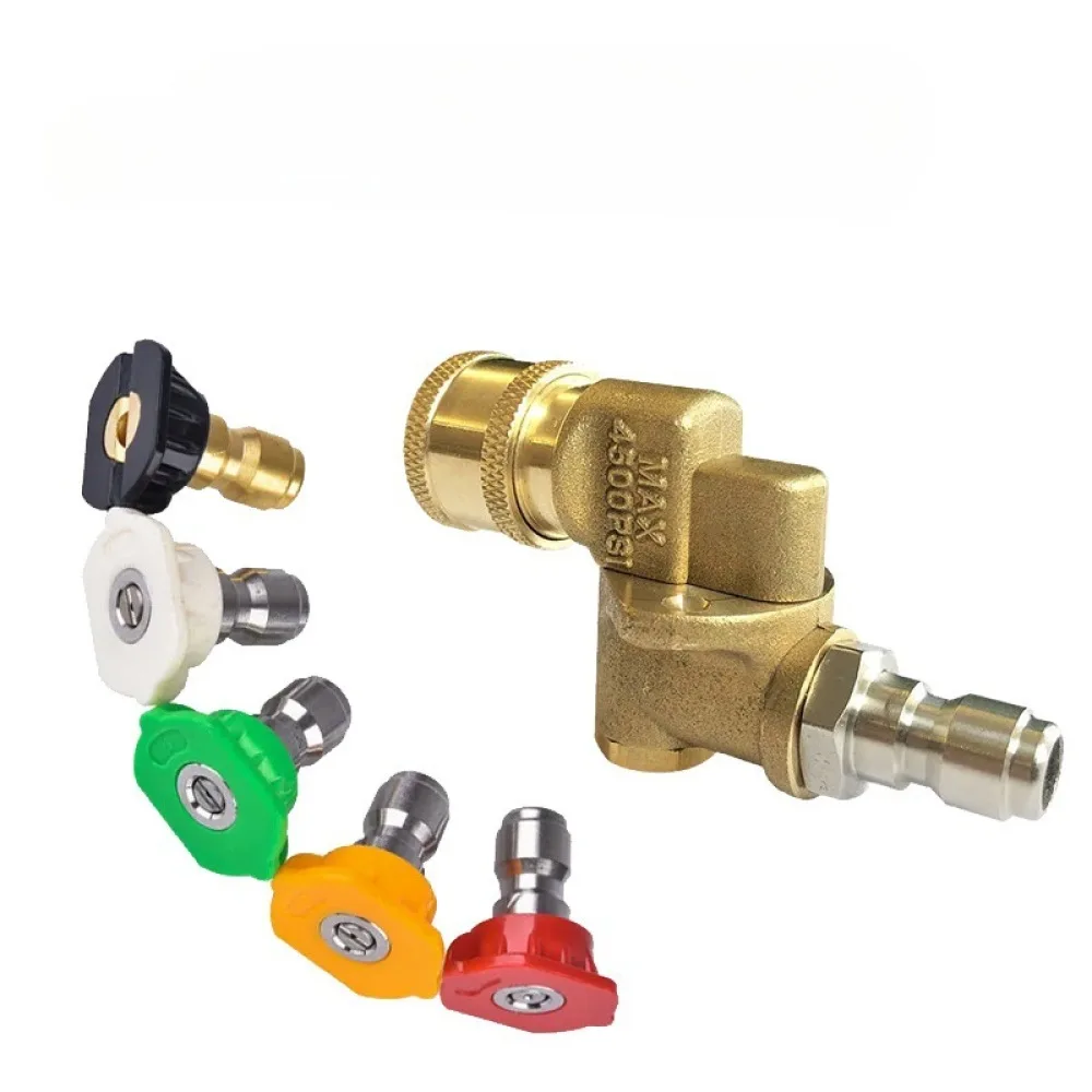Adjustable Pressure Washer Nozzle 1 4 Inch Quick Release Couplings Multi Angle Jet Tip For Home Outdoor Cleaning Machine
