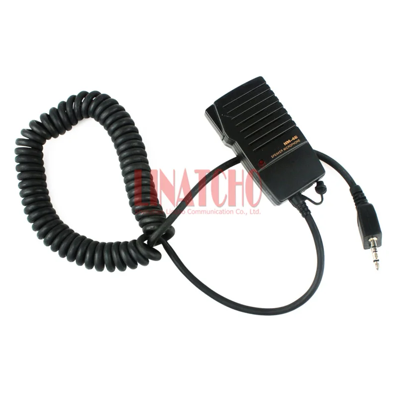 HM-46 Walkie Talkie IC-V8 V82 V85 IC-T2H T8A 2AT E90 W32A Portable Speaker Microphone