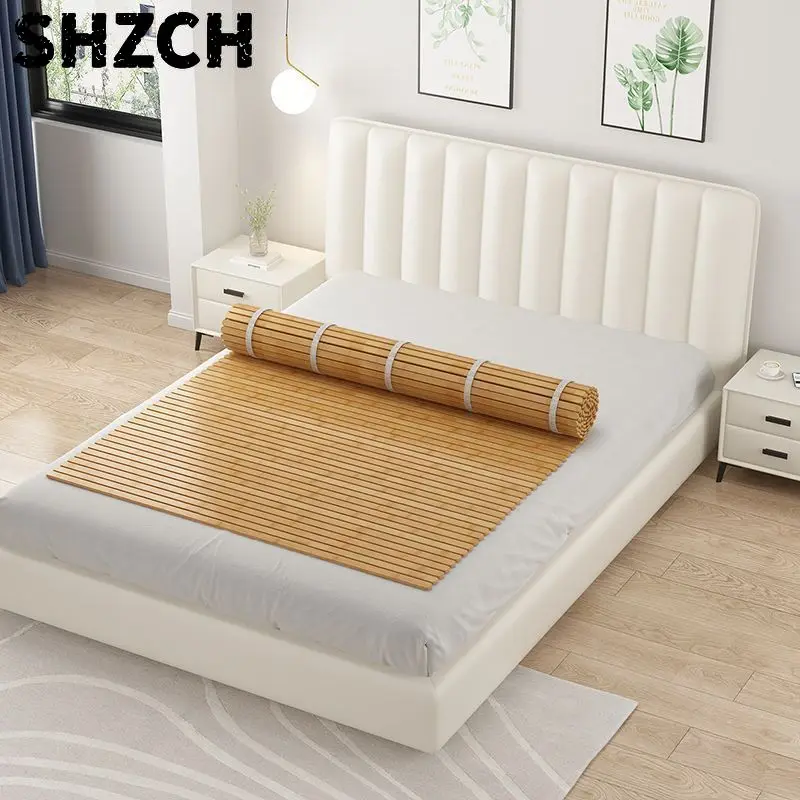 Bamboo bed cool mat Solid wood hard bed sheet waist protection ridge soft bed hardening tool bamboo plate gasket
