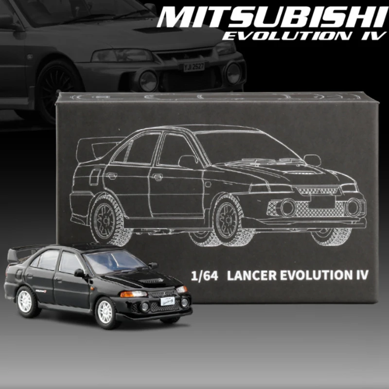 

1/64 Mitsubishis Lancer Evolution IV Alloy Car Model Diecast Metal Mini Vehicles Car Model Miniature Scale Simulation Kids Gifts