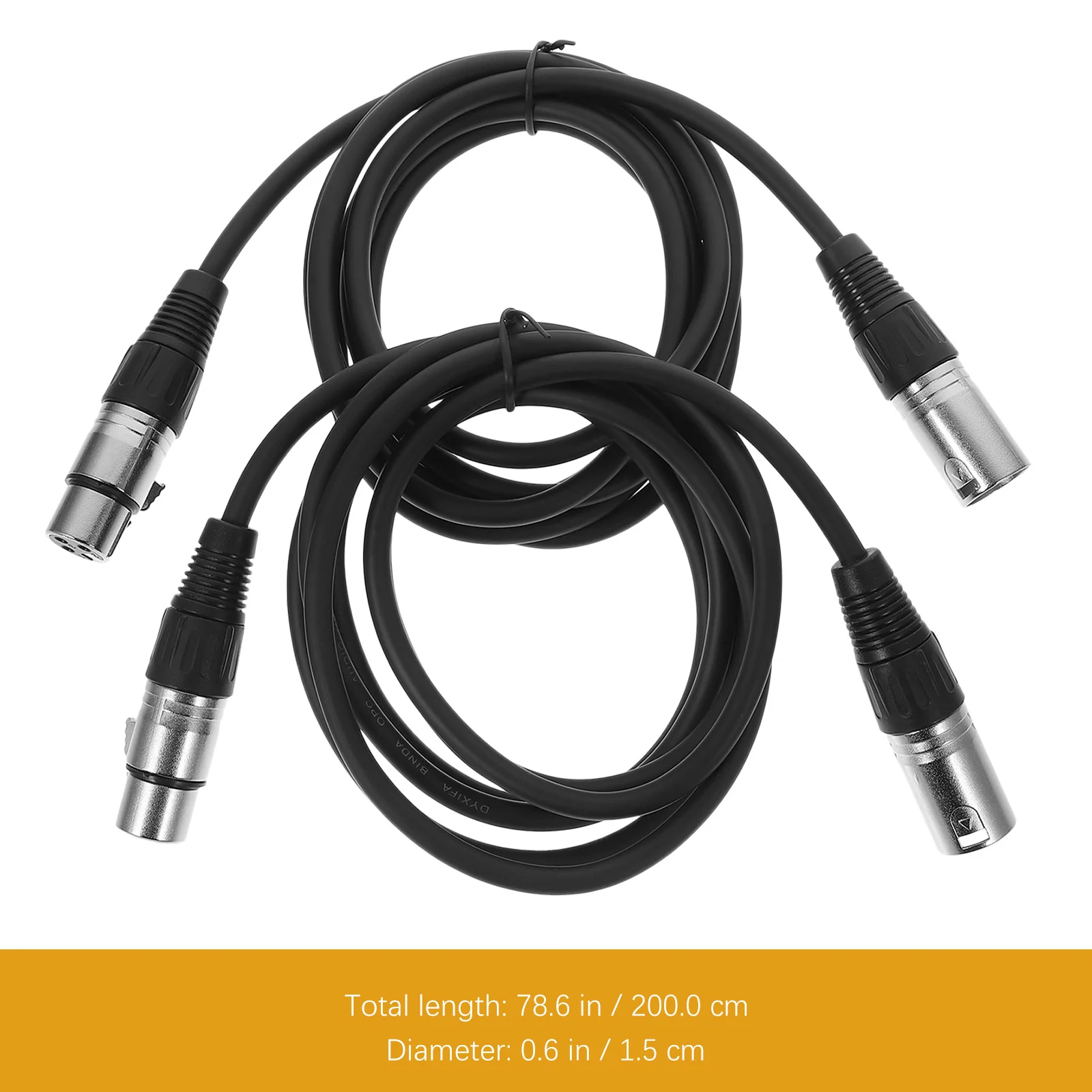 

2Pcs Microphone Cable Durable 3 Pin Audio Transferring Cable Stable Sound Audio Converter Cord Mic Cord Earphone Adapter