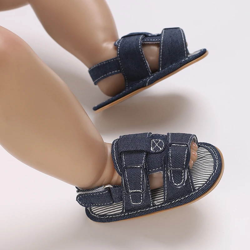 2023 Summer Children's Newborn Sandals Fashionable Soft Baby Shoes First Walker Baby Shoes Rubber Non slip Sandals 0-18M