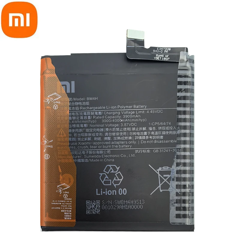 2025 Years 100% Original High Quality BM4H 4000mAh Battery For Xiaomi 9 Pro Mi 9 Pro Phone Replacement Batteries Fast Shipping
