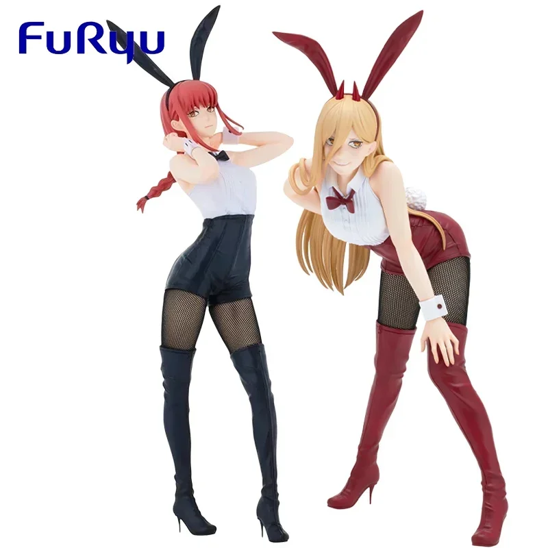 Stock Original Boxed FuRyu Chainsaw Man Makima Power BiCute Bunnies Action Anime Figure 25cm Collectible Model Doll Statue Gift