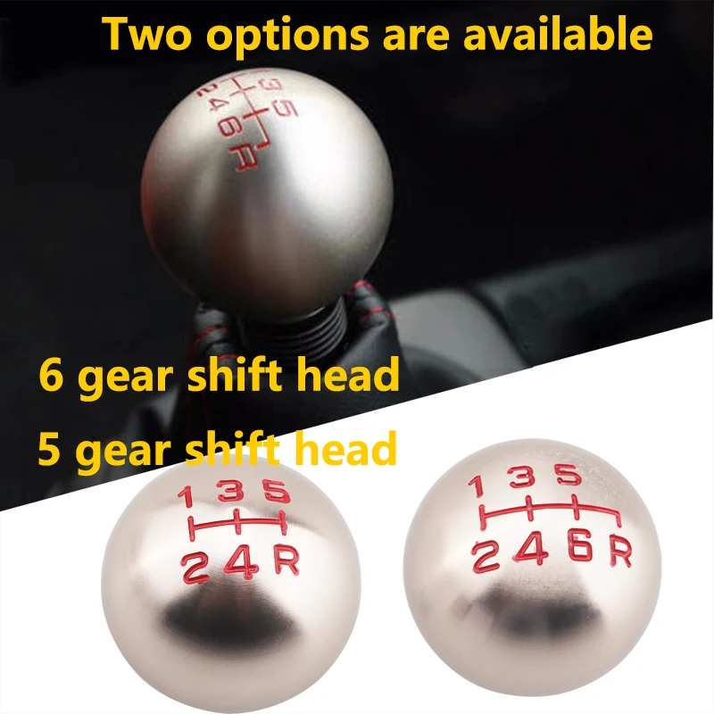 

The car is modified with a 5 or 6 gear metal shift head speed M10X1.5 aluminum silver shift head racing round shift knob