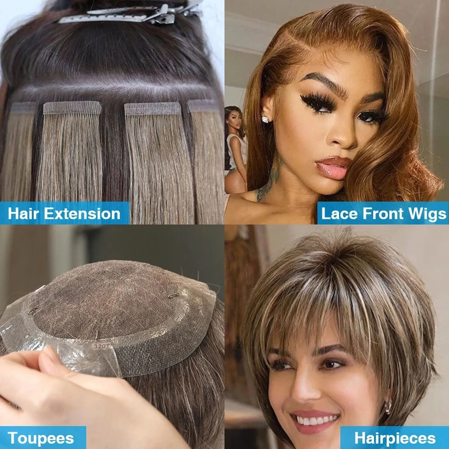 غراء للدانتيل الأمامي 3 ياردات 0.8 سم شريط لاصق مع مزيل لاصق على الوجهين ملحقات شعر مستعار لتطويل الشعر