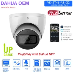 Dahua Compatible Wizsense IP Camera OEM from IPC-HDW2441TM-S Starlight Built-in Mic SD Card Slot Security Surveillance Cameras