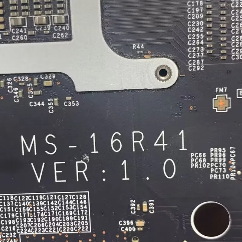 MS-16R41 VER:1.0 N18P-G62-A1 Mainboard GTX1650TI untuk Motherboard Laptop MSI dengan I5-9300H SRFCR CPU 100% telah diuji penuh dan bekerja dengan baik