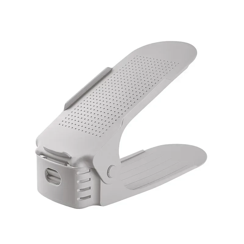10Pcs Schuh Stapler Einstellbare Schuh Slots Organizer Schuhe Slots Platz Saver Doppel Deck Rack Halter Für Schrank Organisation Heißer