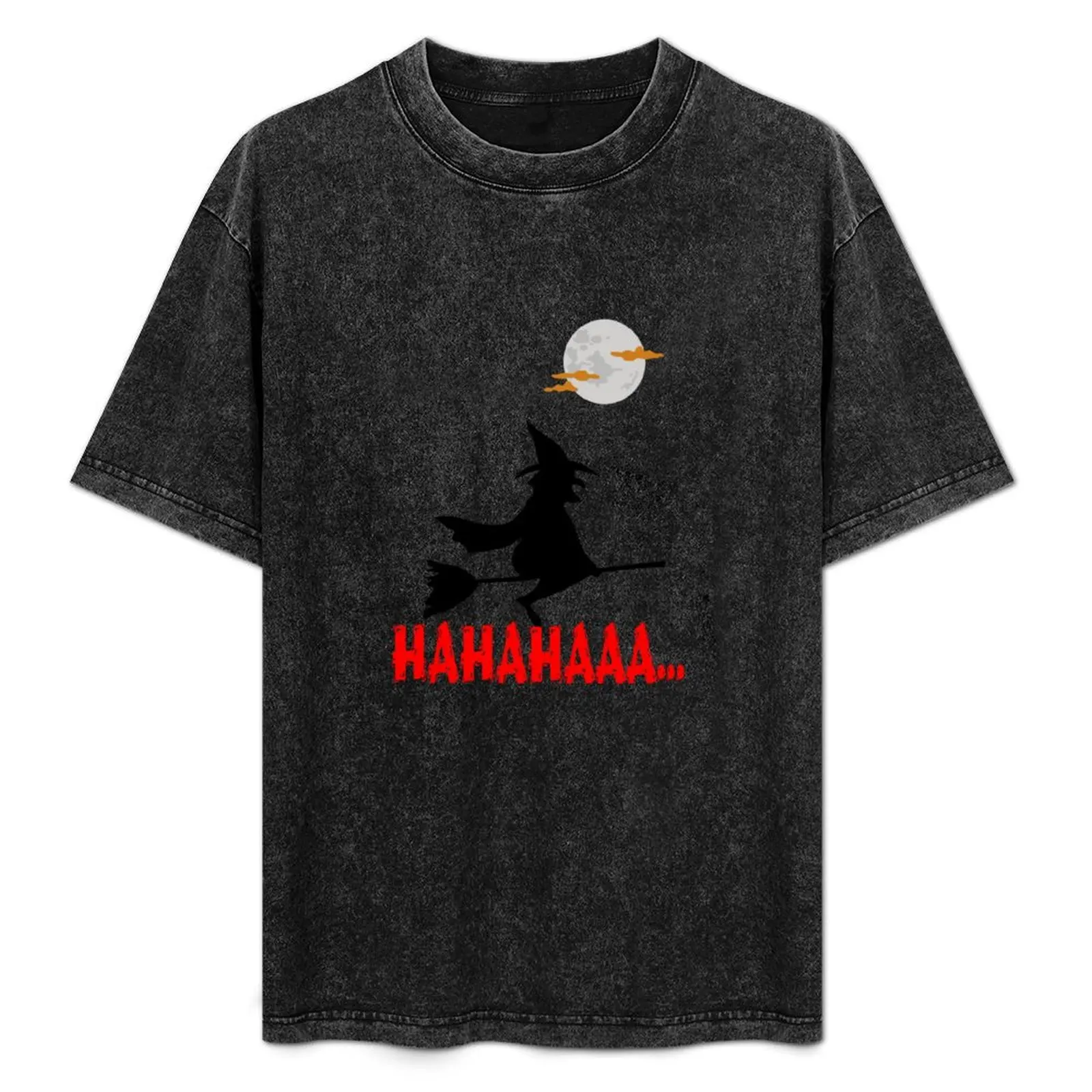 

HAHAHA WITCH T-Shirt Plus Size Loose Short Sleeve Top