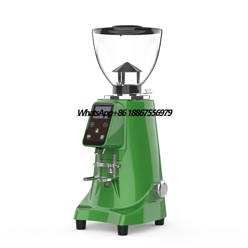 

New Arrival Custom Color Large Bean Hopper Electric Coffee Grinder for Hotels and Car Use Aluminum Housing