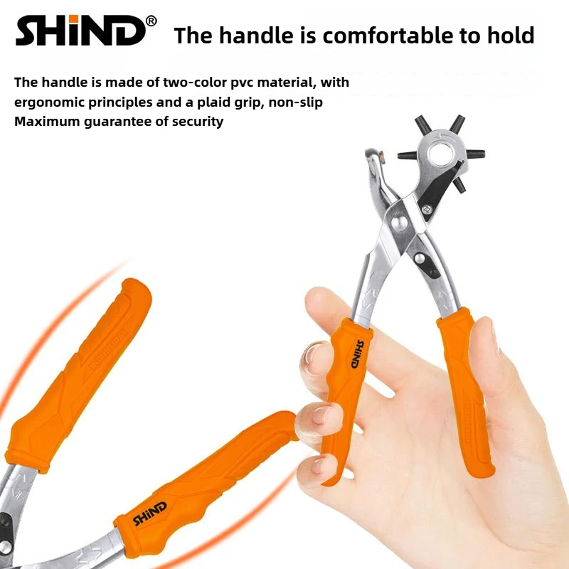 

Multifunction Pliers for Leather Belt Hole Punch Eyelet Puncher Watchband Strap Household Leathercraft Hand Tools