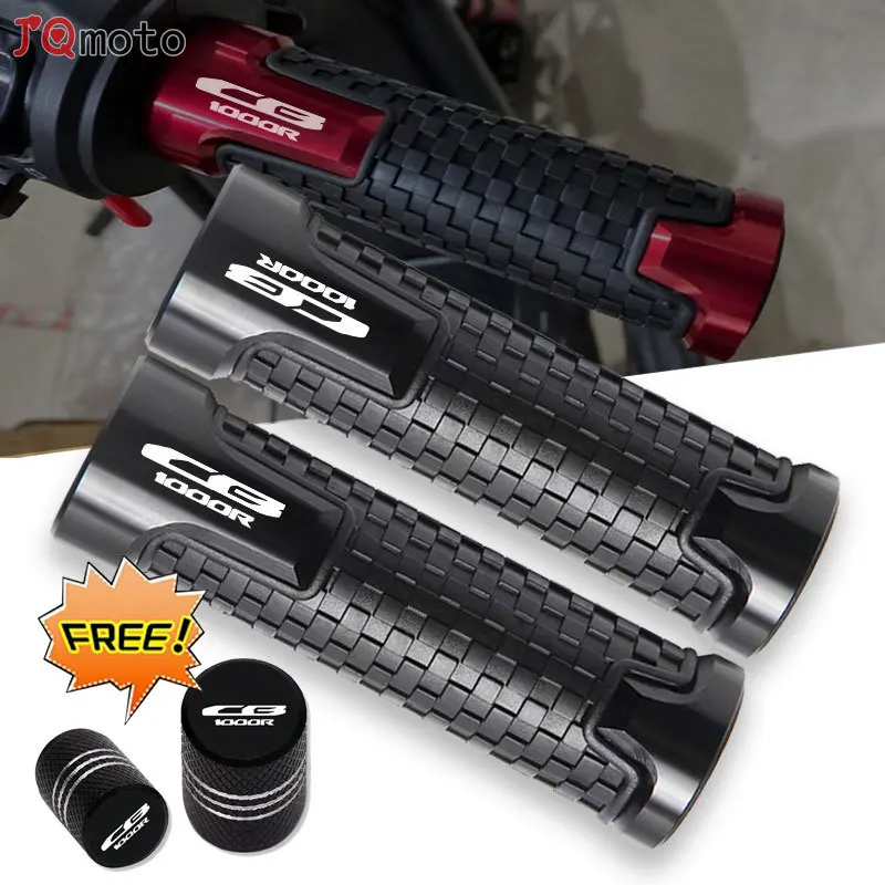 For HONDA CB1000R CB 1000R 2008-2020 with Logo \'CB1000R\' Motorcycle Accessories Non Slip Handlebar Grips Throttle CNC Hand Bar