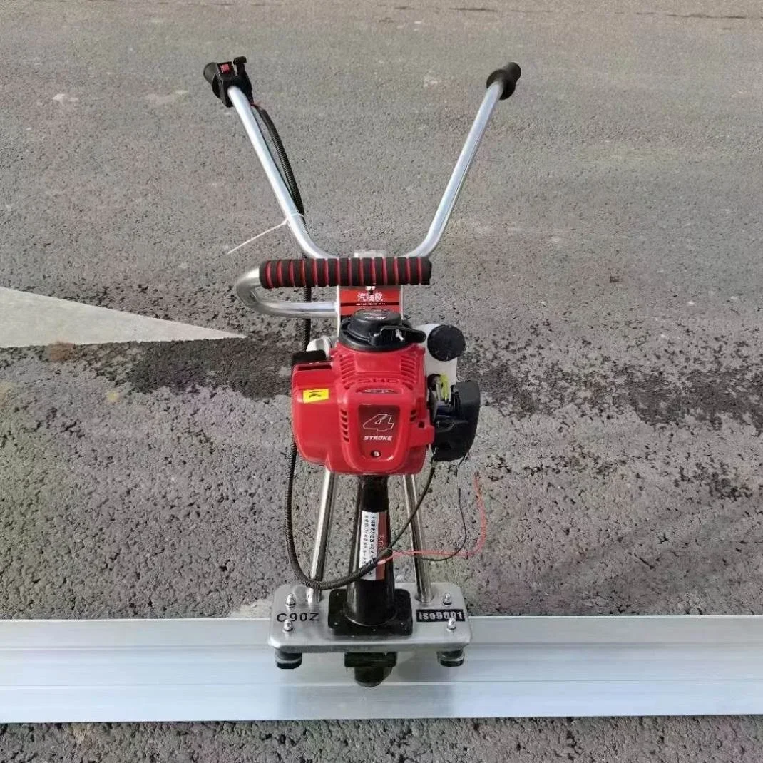 Reinforced Concrete Vibrating Walk-Behind Cement Floor Scraper Vibration Ruler For Parking Lot Warehouse Construction