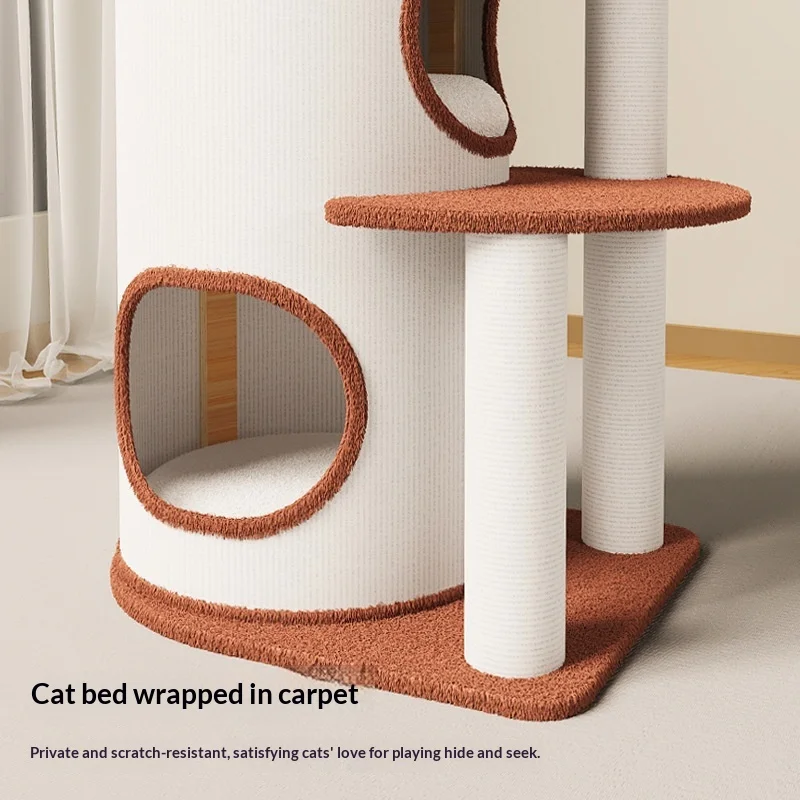 Árbol rascador para gatos con cama y poste, estilo nave espacial - imagen 2