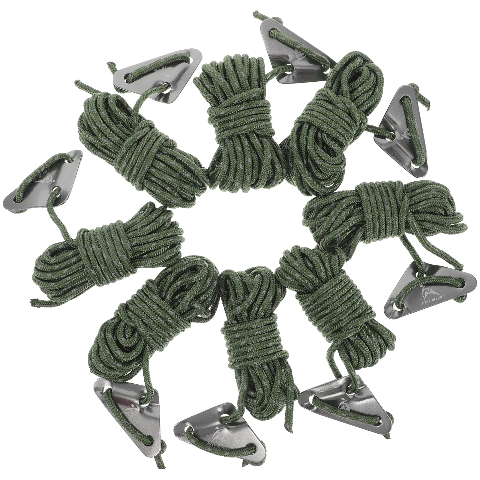 

8 Pcs Windproof Rope Tent Hauling Lines Aineering Accessory for Arborist Camping Yarn Car Luggage