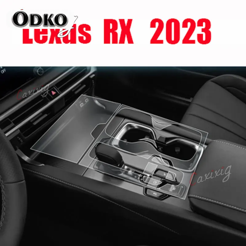 For Lexus RX 2023 Center console shift screen TPU protective film Scratch proof film Auto interior Sticker Accessories