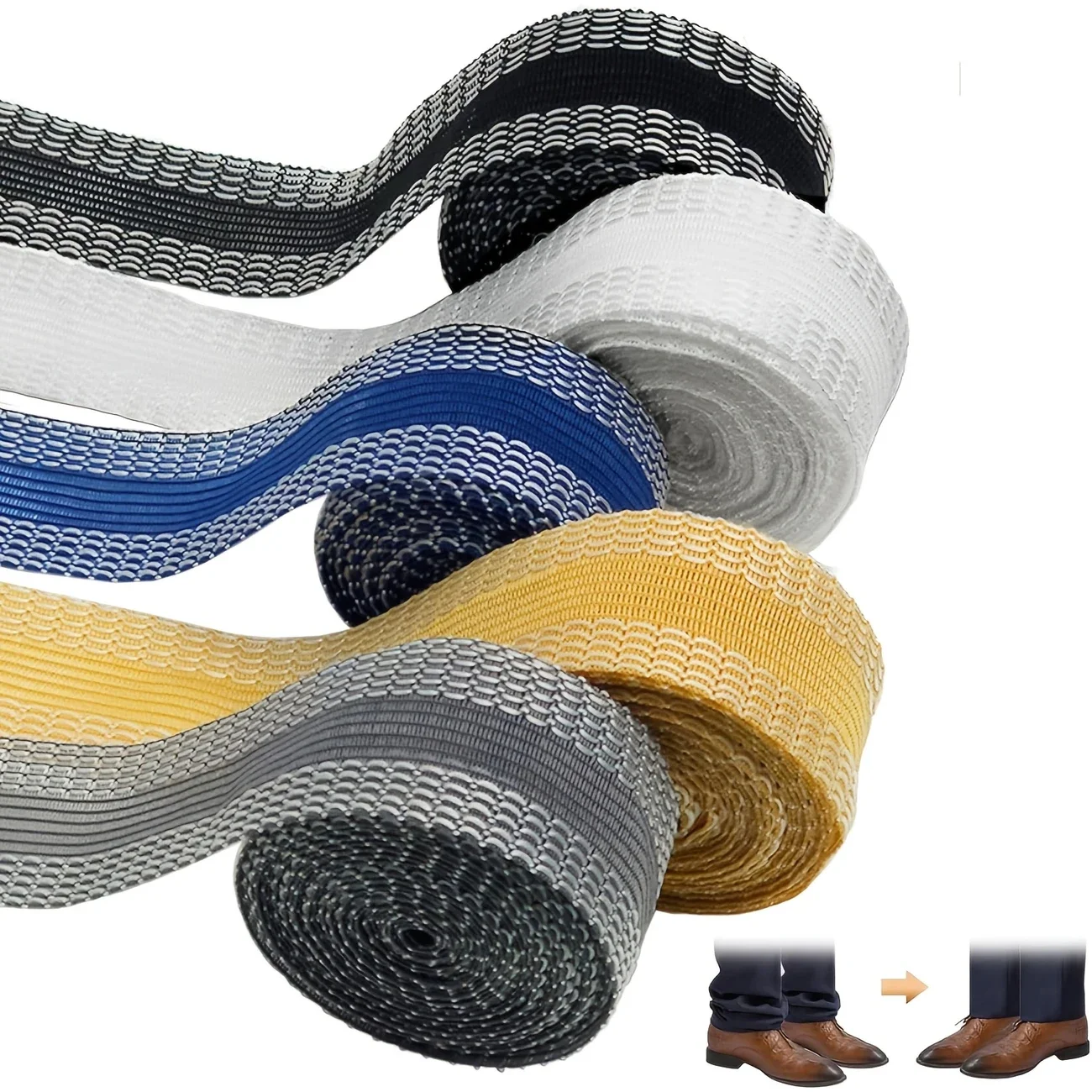 1-10M Self-Adhesive กางเกง Hem วางเทปกางขอบวางเหล็กบนกางเกงสั้นซ่อม Jean Hemming เทปสําหรับ DIY เย็บผ้า