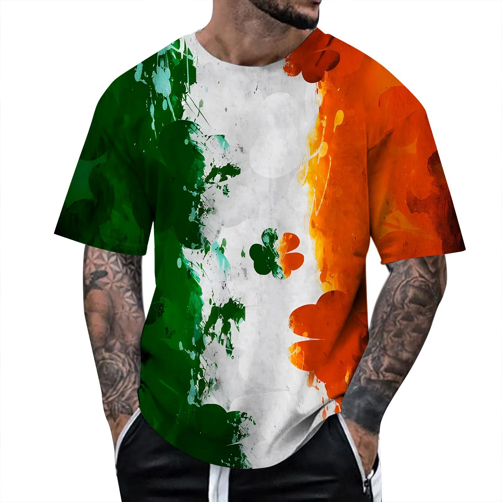 Hip Hop Men's Short Sleeve Crew Neck T-shirt Summer Outdoor Special Casual Comfort Tops Harajuku Oversized Woman S-7XL