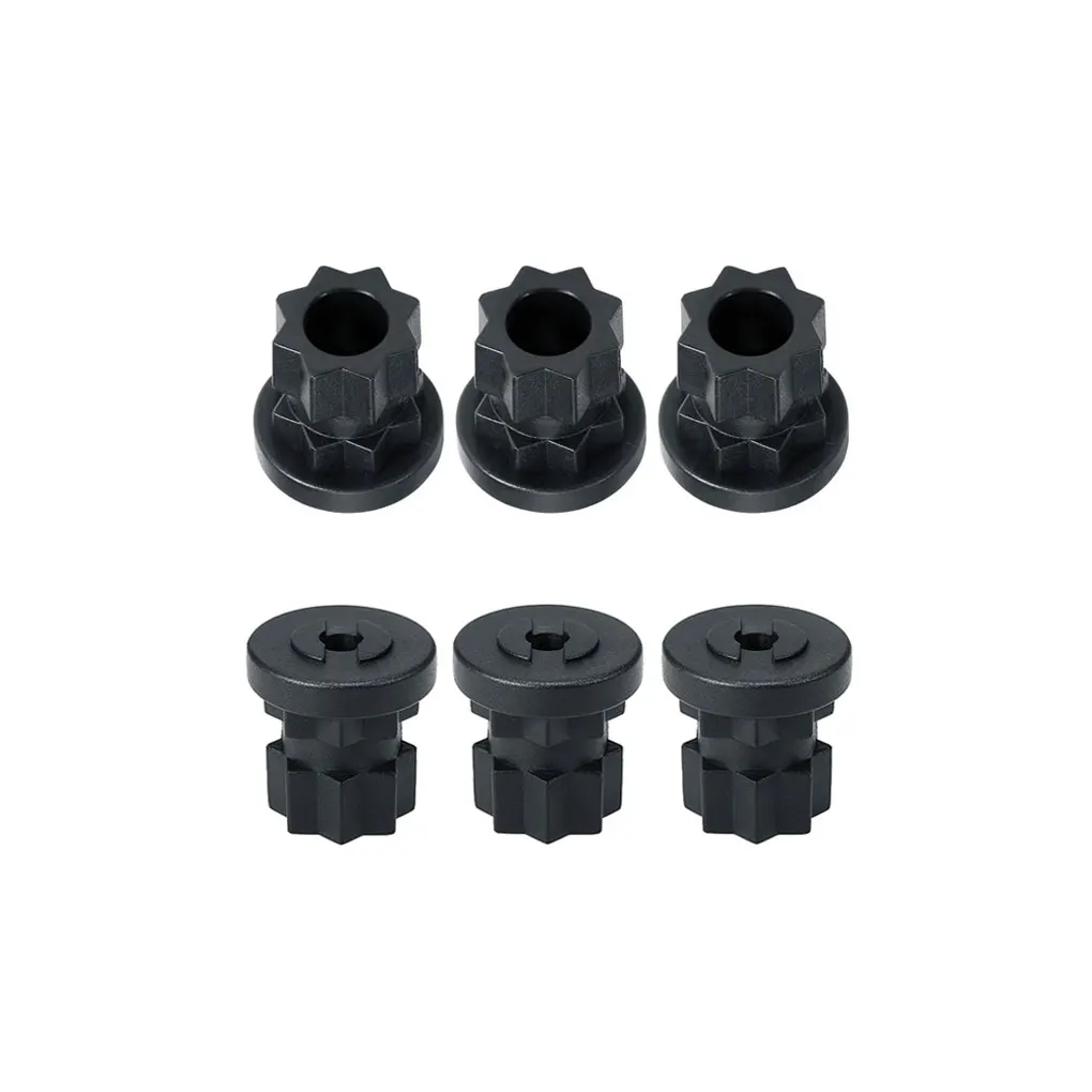 

6 Pieces Kayak Track Mount Nylon Replacing Part Mounting Base Gear Adaptor Ship Support Supply for Fishing Rowing