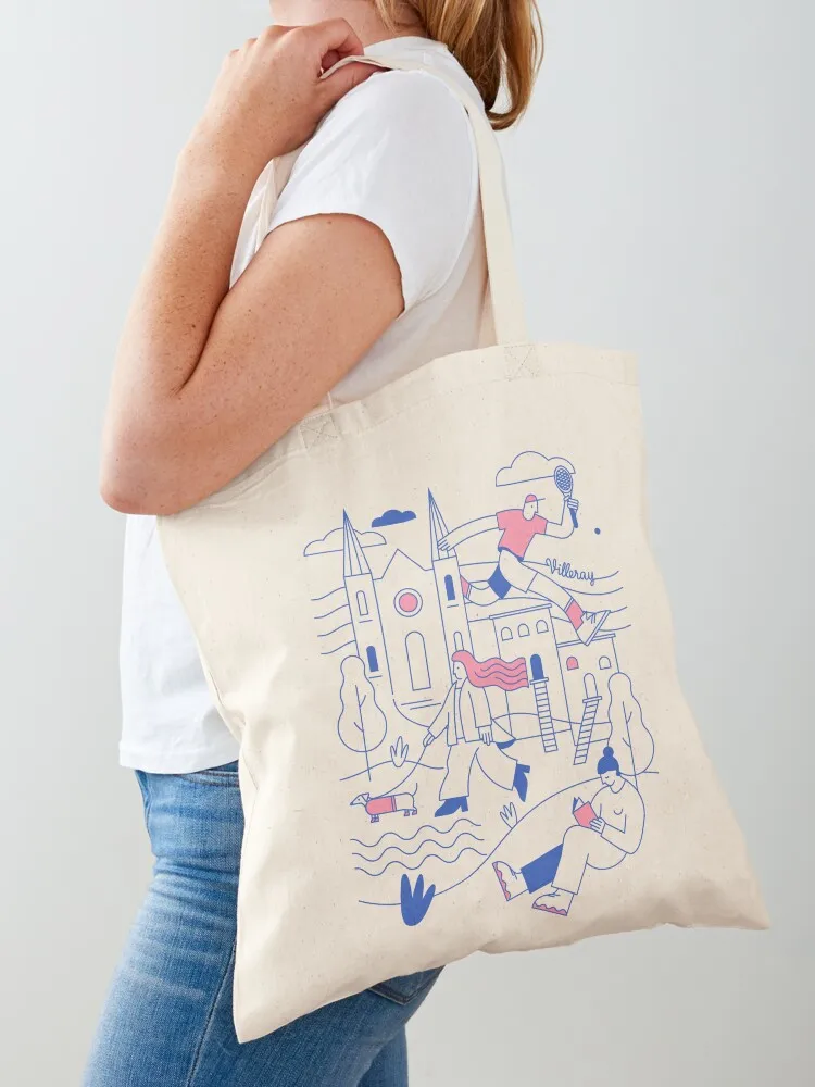 

Villeray Tote Bag cute pouch bag handbag Canvas shoulder bag shopping bags foldable